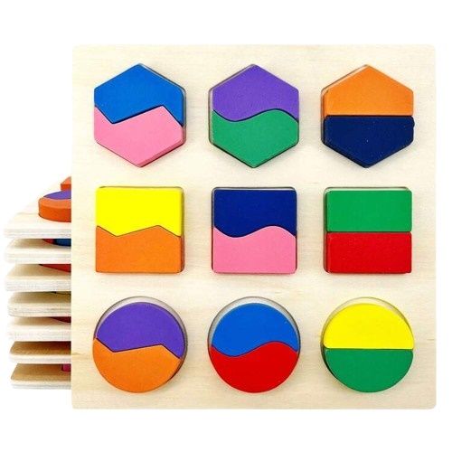Jogo Educ Encaixe Divert MDF Formas&Fraço...
