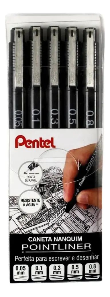 Caneta Nankin Pointliner 5 Pontas PT