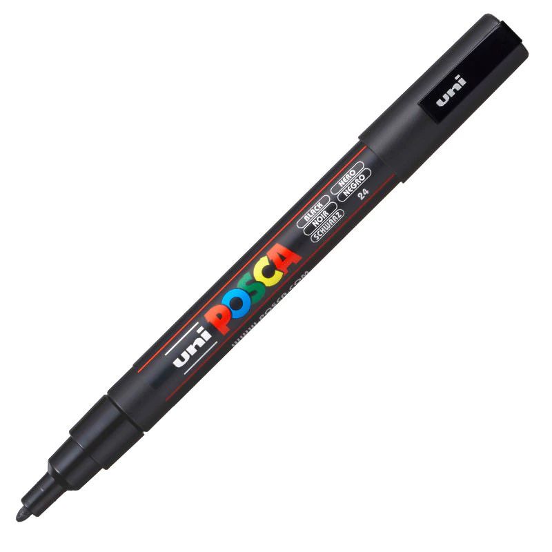 Caneta Posca Ref.PC-3M Preta