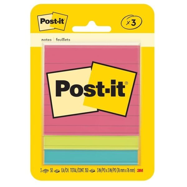 Bloco Post-it 76x76 Cascata Paut 3BL