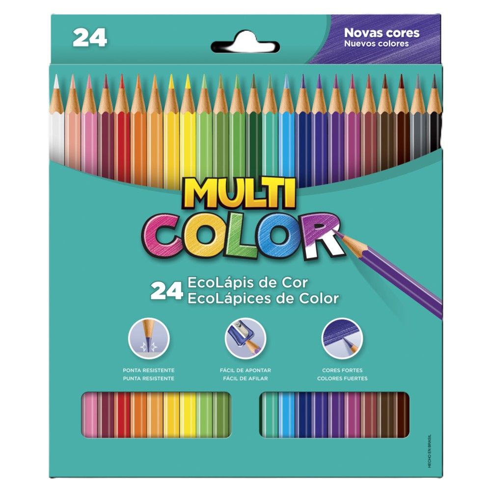 Lapis de Cor 24 Cor Multicolor Ref.11.2400N 