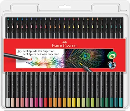 Lápis de Cor 50 Cores Supersoft Ref.12075...