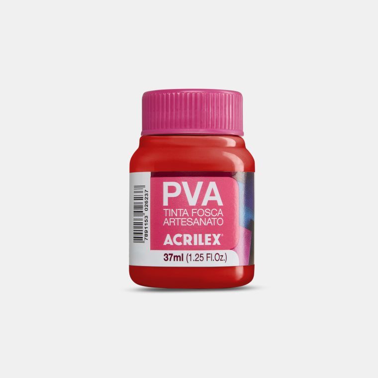Tinta Plástica PVA 37ml Ref.3240-541 Verm...