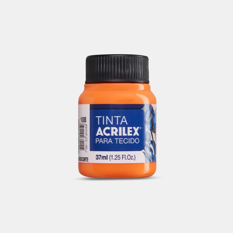 Tinta p/Tecido Fluorescente Ref.04040 37m...