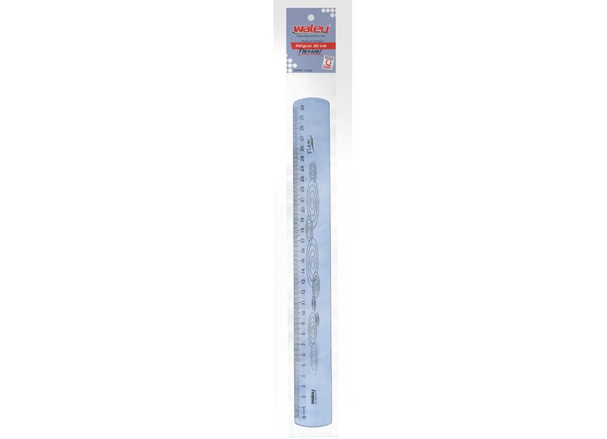 Régua Flexivel 30cm Ref.10270011 Azul