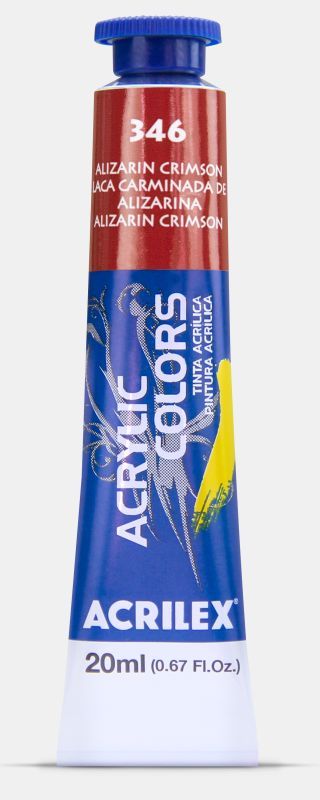 Tinta Acril. Color 20ml Ref.346 Alizarin