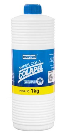 Cola Liq. Branca PVA 1Kg Maripel Ref.4000