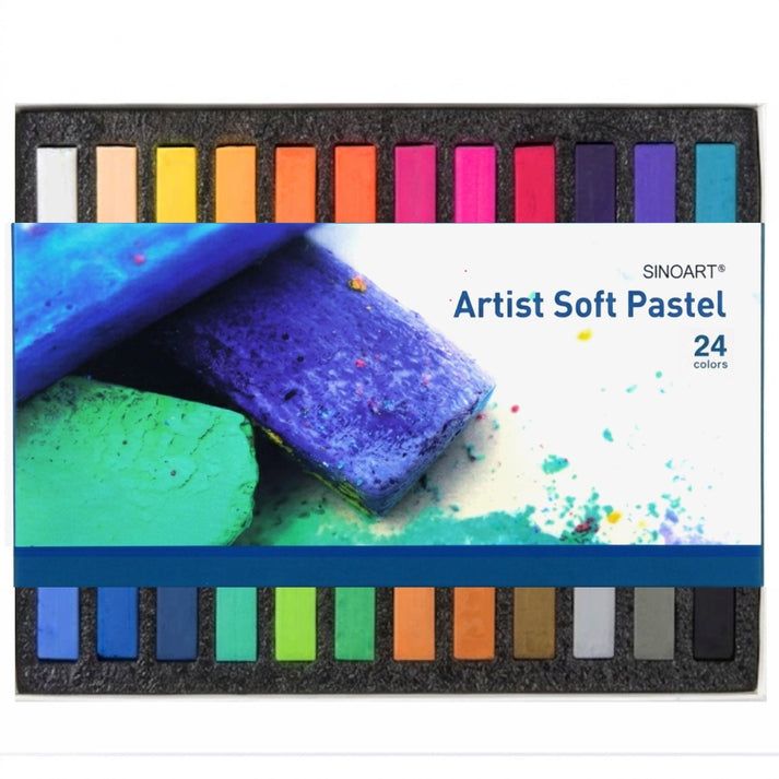 Pastel Seco 24 Cores Macio Ref.P099_24C