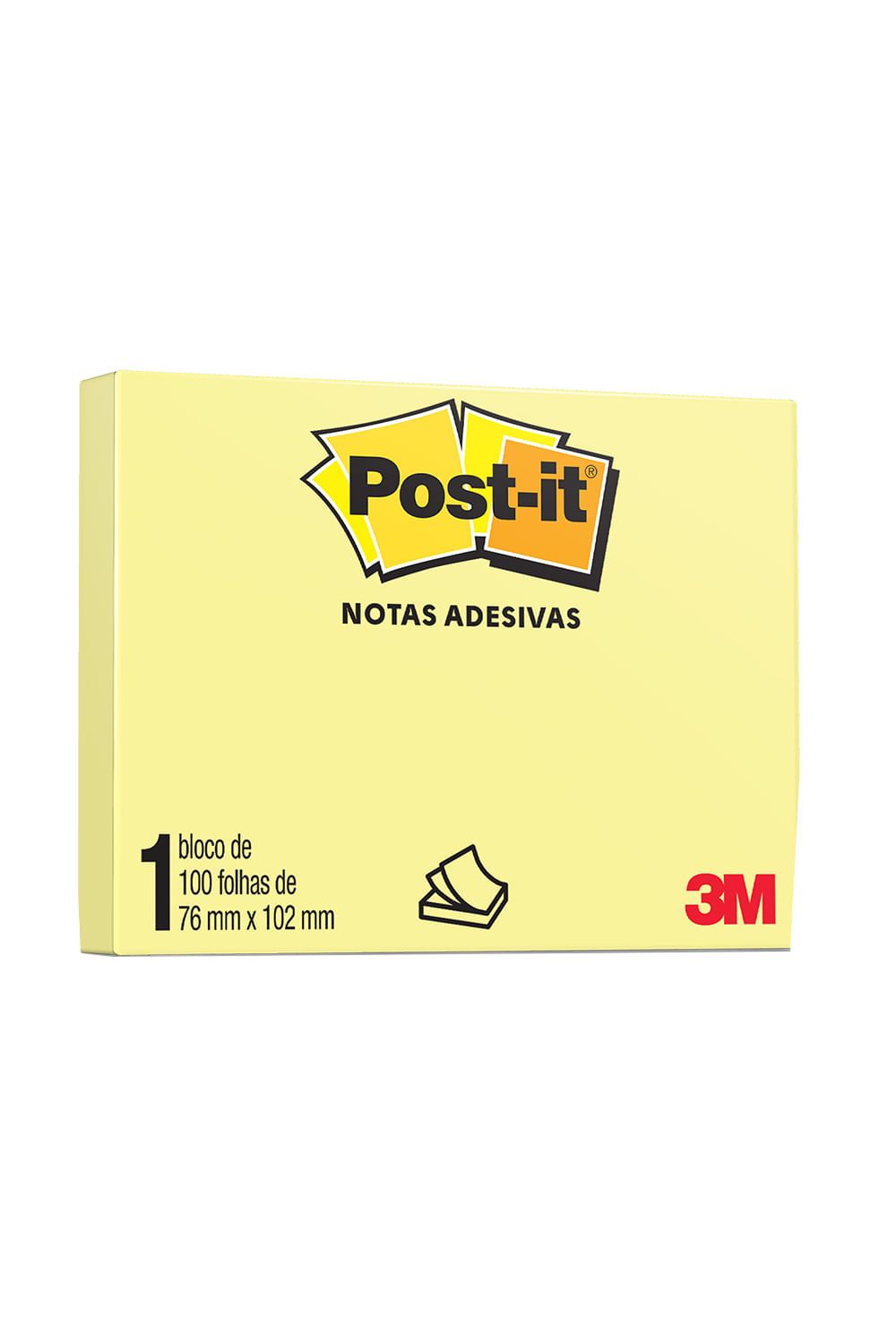 Bloco Post-It 76x102 c/100Fls Ref.657 Ama...