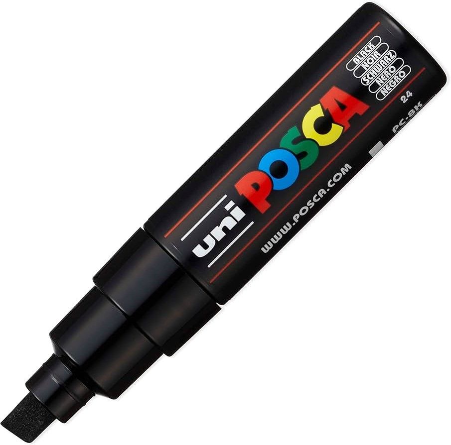 Caneta Posca 8.0mm Ref.PC-8K Preto