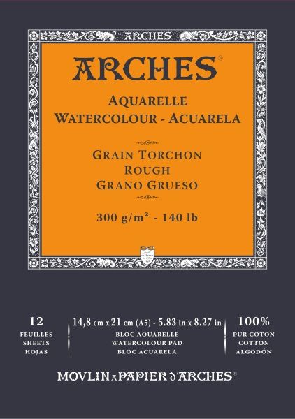 Bloco Aquarela Arches Grão Rugo 14,8x21cm...