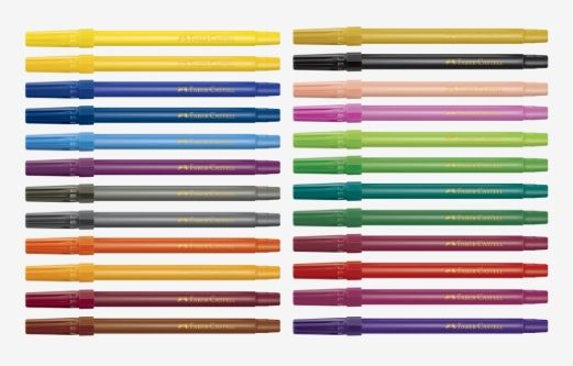 Pincel Hidrografico Fino 24 Cores Ref.15....