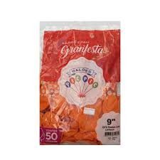 Balao Nº 9 Liso c/50 Un Laranja 