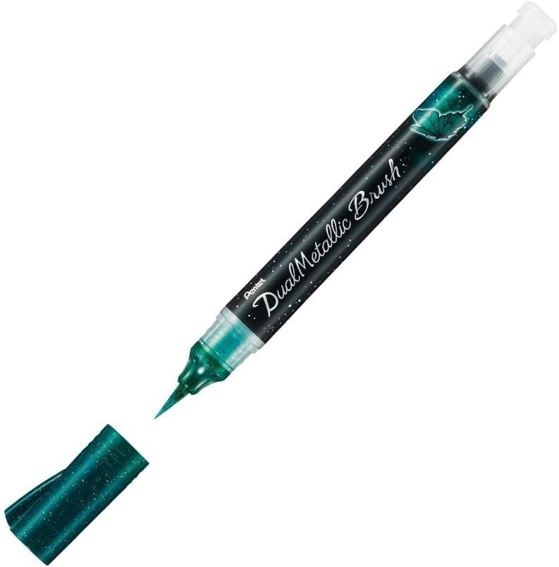 Caneta Brush Metalico Ref.XGFH-DDX Verde/...