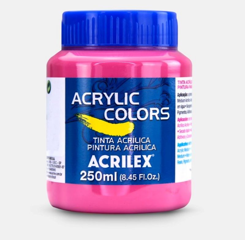 Tinta Acril. Color 250ml Ref.316 Rosa Escuro