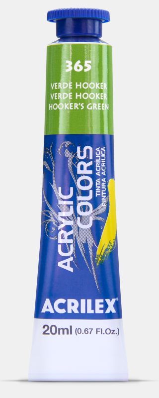 Tinta Acril. Color 20ml Ref.365 Verde Hooker