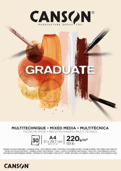 Bloco Multitecnica Graduate A4 220g 30F C...