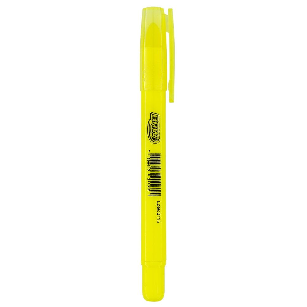 Pincel Marca Texto em Gel Amarelo BRW Ref...
