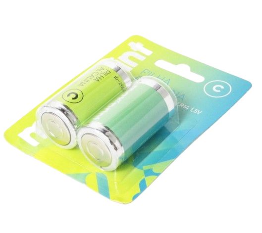 Pilha Alcalina C Media c/2Un 1,5V Maxprint