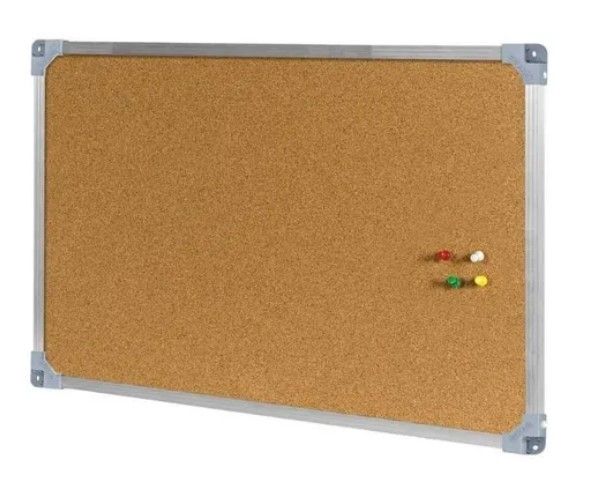 Quadro Aviso Cortiça Mold. Alum. 120X90 R...