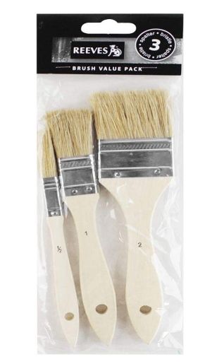 Trincha Reeves Kit C/3 Tipos de Cerda Ref...