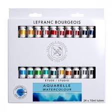 Tinta Aquarela 24 Cor 10ml Lefranc Ref 30...