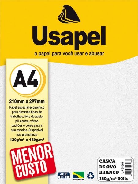 Papel Casca de Ovo A4 180g 50F Ref.25009 ...