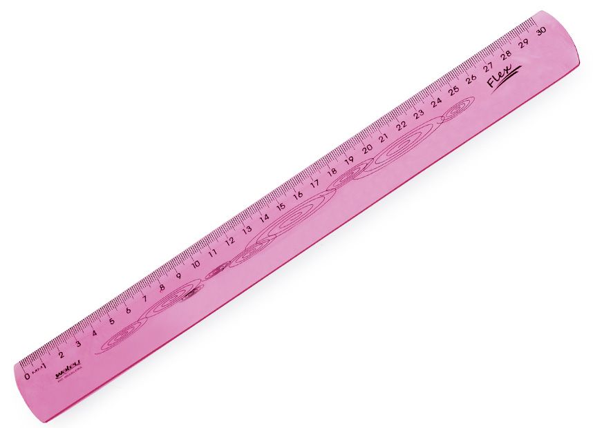 Régua Flexivel 30cm Ref.10270048 Rosa 