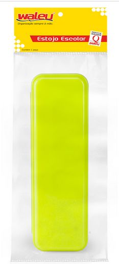 Estojo Plastico Plus Ref.10080014 Amarelo...
