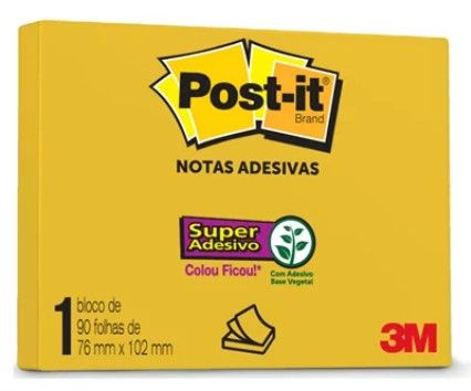 Bloco Post-It 76x102 c/90F Ref.7191 Amare...