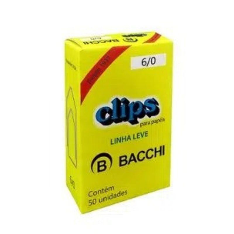 Clips Galvanizado 6/0 c/50Un Bacchi