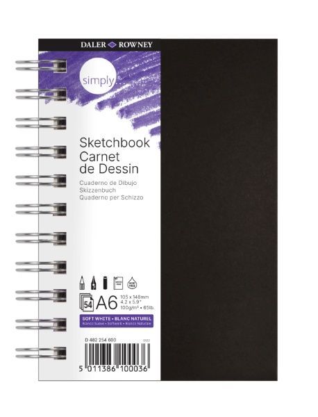 Caderno Des CD A6 54F Esp 100g SketchBook